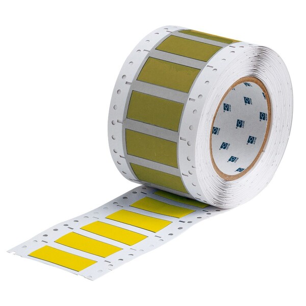 PermaSleeve Wire Marker Polyolefin 0.851 in H x 1 in W YL Roll of 1000 Each